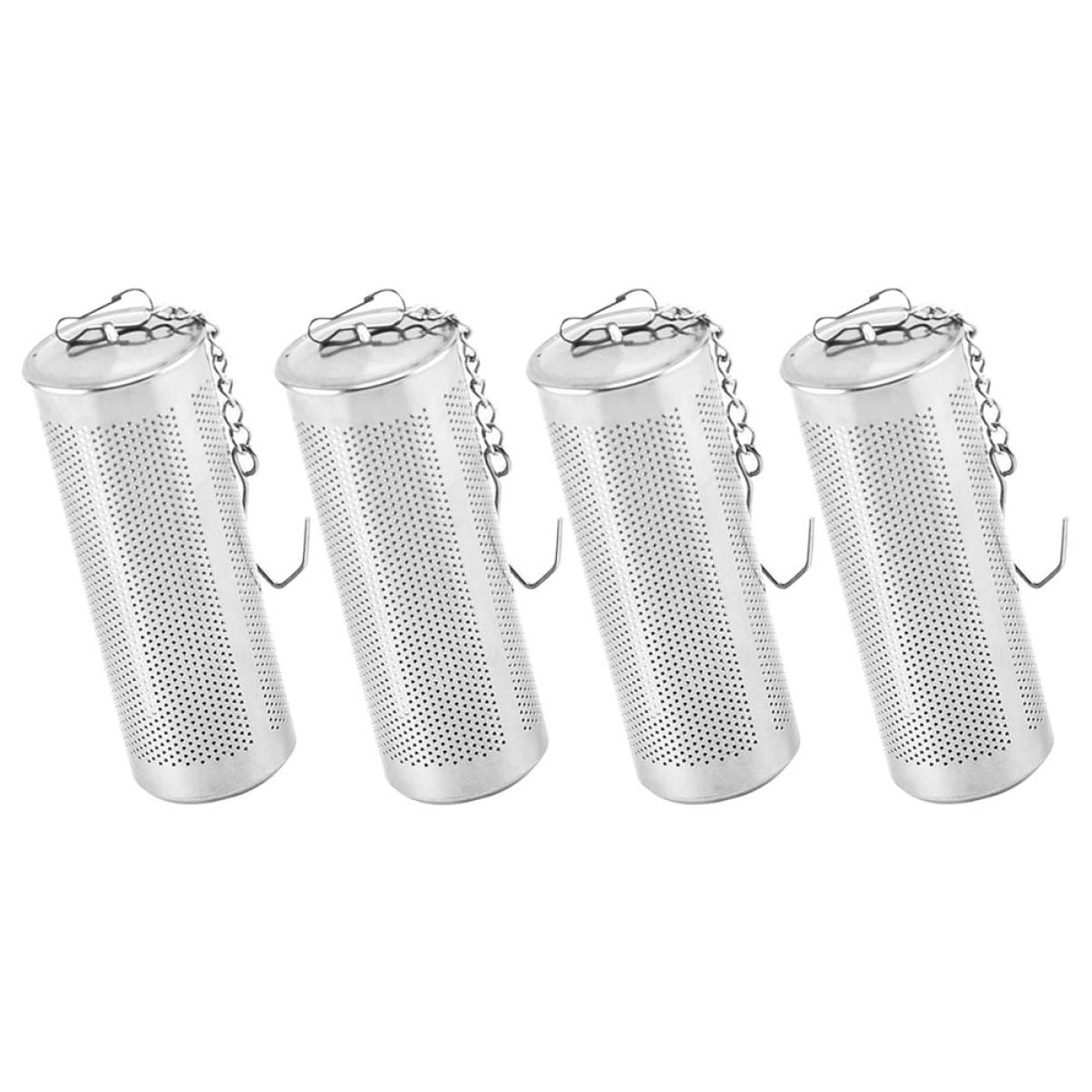 AUTSUPPL 4pcs Stainless Steel Tea Strainer Compact Reusable Infuser for Loose Leaf Tea Filter for Household