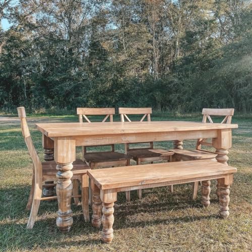 Carolina Leg Co. Chunky Farmhouse Dining Table Legs - Handmade In Usa - Unfinished - Diy Furniture thumb #3