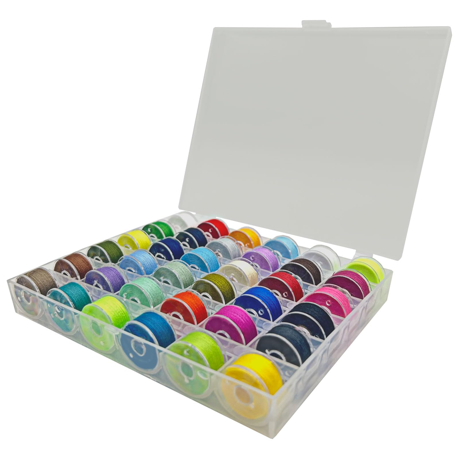 36 Spools Sewing Thread Set for Sewing Machine with Needles, Scissors and Soft Measuring Ruler - Compatible with Janome, Brother, Babylock, Kenmore and Singer Sewing Machines