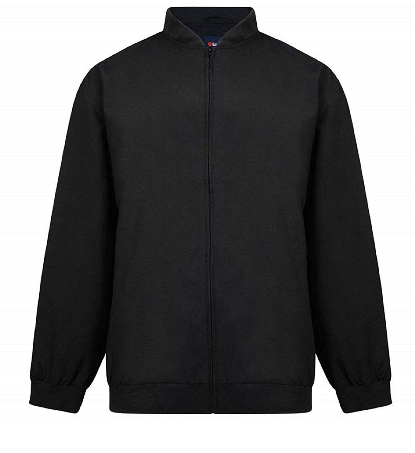 Espionage Mens Lightweight Microfibre Oxford Casual Jacket in Black in 7XL