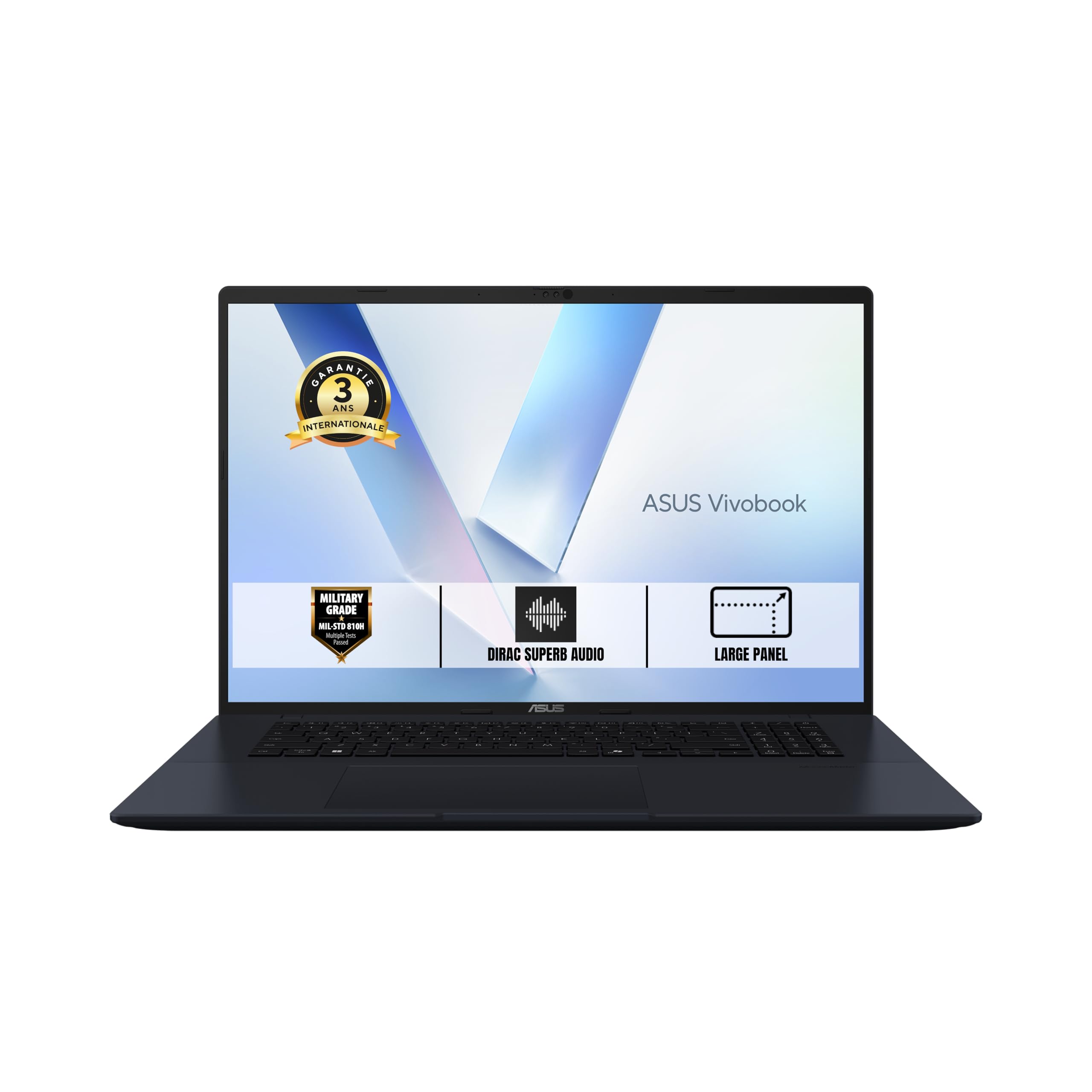 ASUS Vivobook 18 18 Pouces WUXGA PC Portable (AMD Ryzen 7 260, 16GB DDR5, 1TB SSD, AMD Radeon Graphics, Windows 11 Home) – Clavier AZERTY - sans Chargeur.