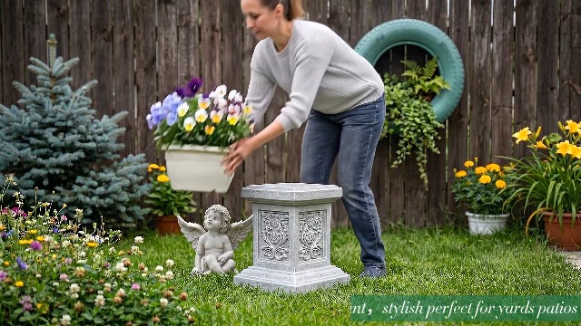 Amazon.com: TB TIBAG Classic Statuary Stand Outdoor Pedestal