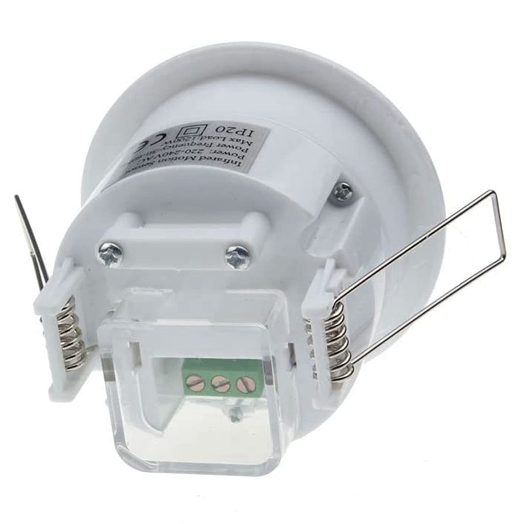 6X Interruptor de Luz del Detector del Sensor de Movimiento del Techo PIR Empotrado Infrarrojo de 110V-220V 360 °, Sensor de Luz de Movimiento