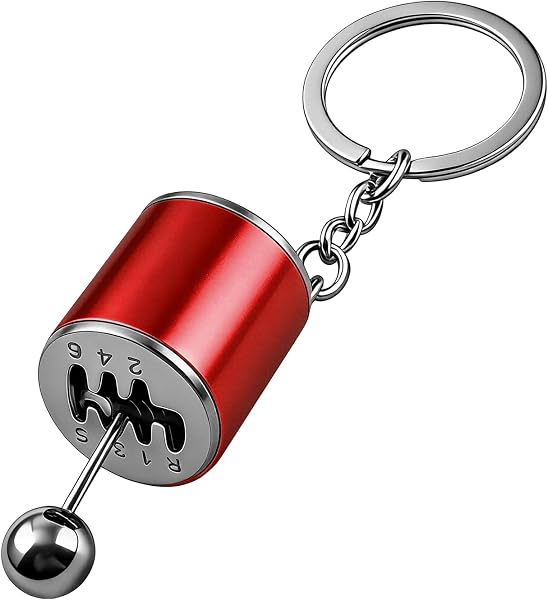 HIAHXC Gearbox Keychain,6-Speed Manual Transmission Gearbox Key Chain,Creative Gear Shifter Keychain,Stick Shift Keyring Car Fidget,Stress-Relieving Gear Shift Fidget Toy,Car Accessories - 1