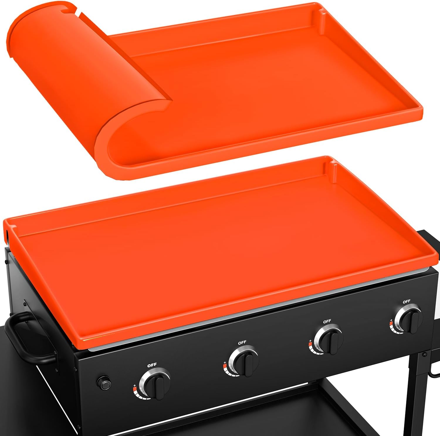 LOPNUR Full-Edge Silicone Grill Cover 36 Inch for Blackstone Griddle, Upgraded Heavy Duty Food Grade Silicone Mat for Blackstone Griddle Accessories, Protects Outdoor Grill from Dust and Rust Yearly