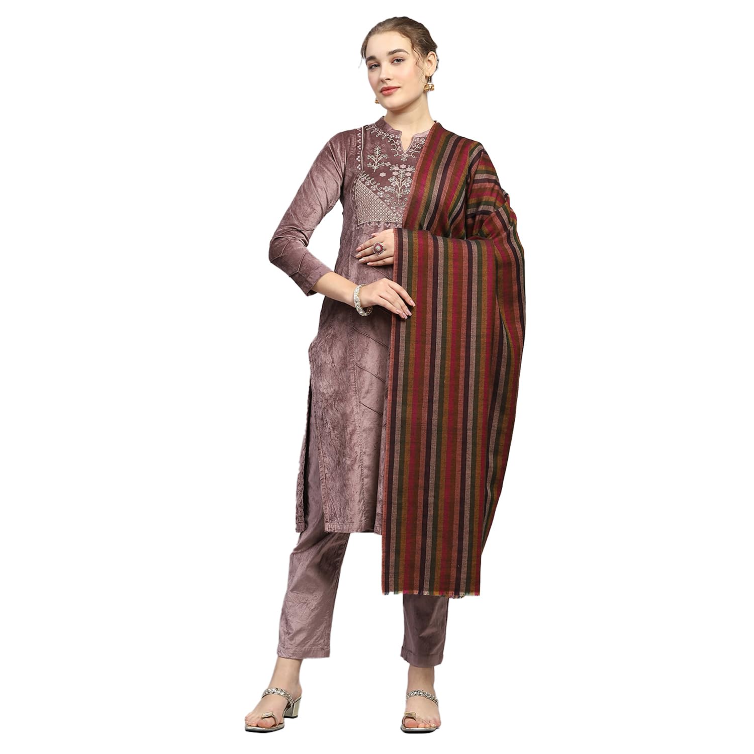 monte carlo Womens Multi Color Self Design Shawl-picture-31