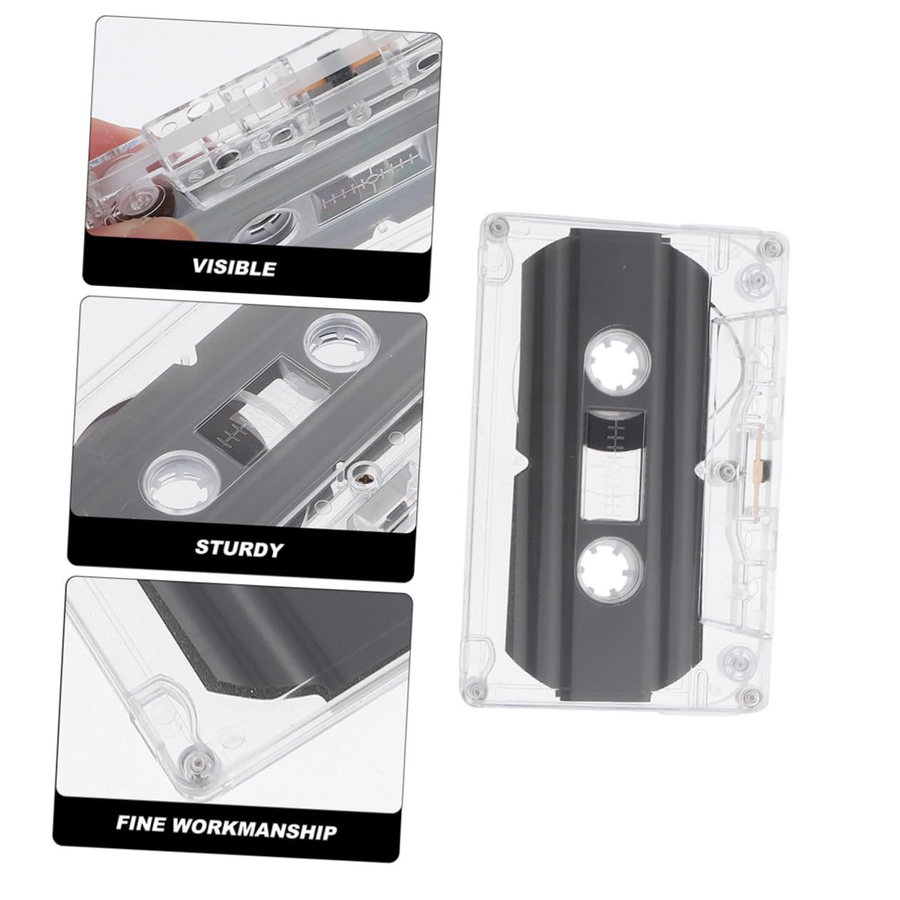 UKCOCO 20pezzi Audiocassette Vuote Registrabili Da Minuti Nastro Audio Per Registrazioni Retro e Pratico Con Scatola Trasparente