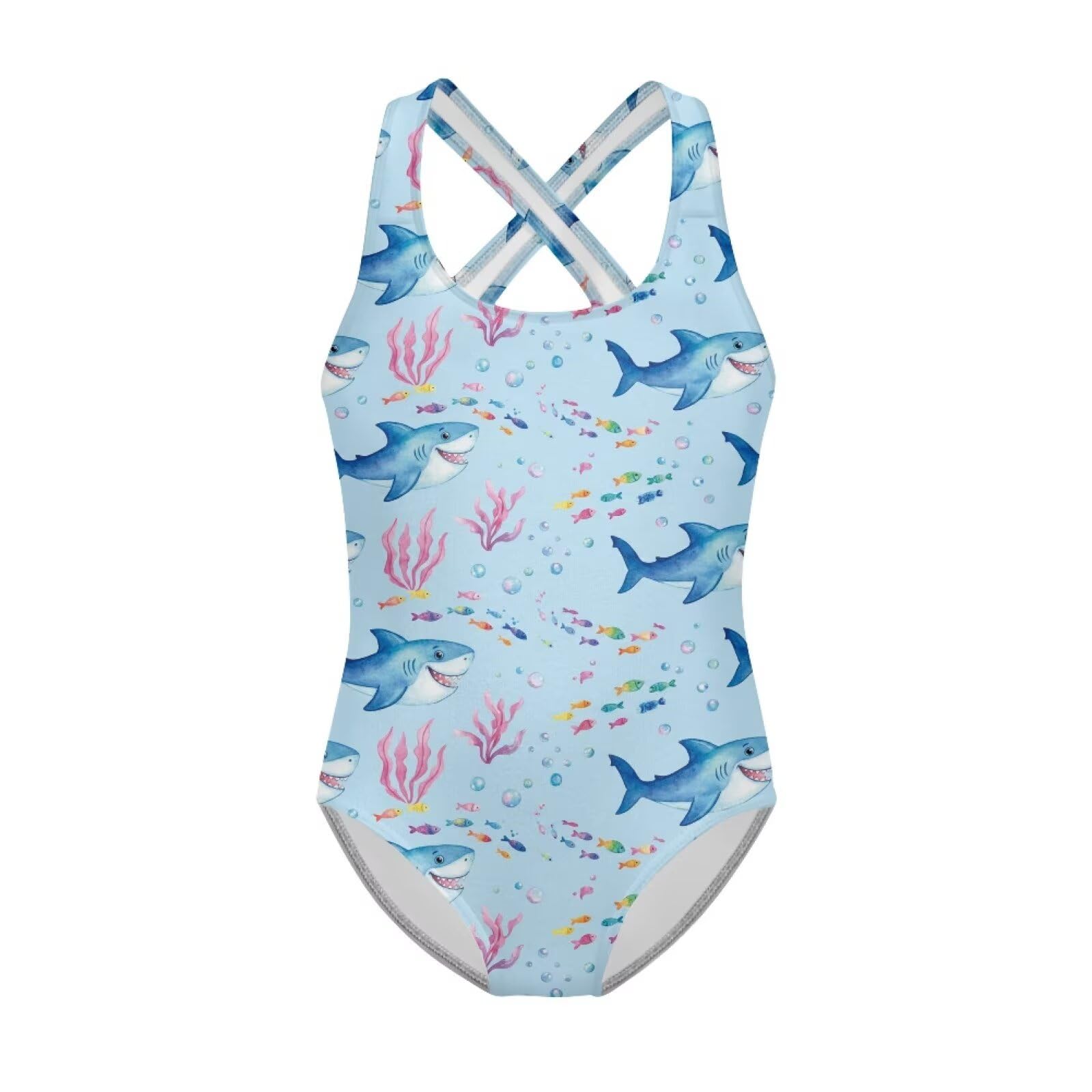 Girls One Piece Bathing Suit,Slim-Fit Ruffle Strap Swimsuit with Adjustable Strap Quick Dry Summer Beach Swim Suit