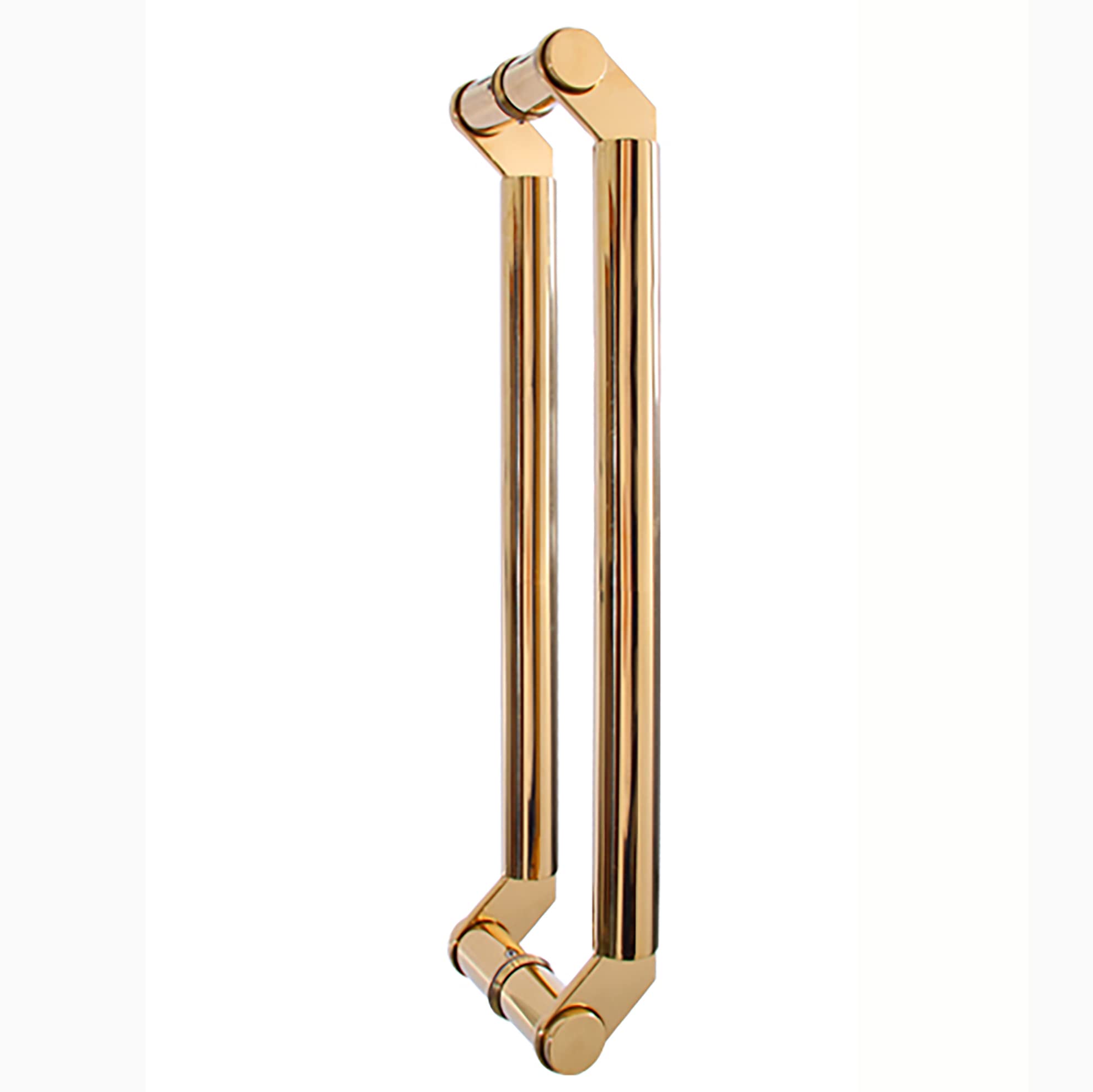 Poignée porte coulissante verre double face inox jaune 100cm