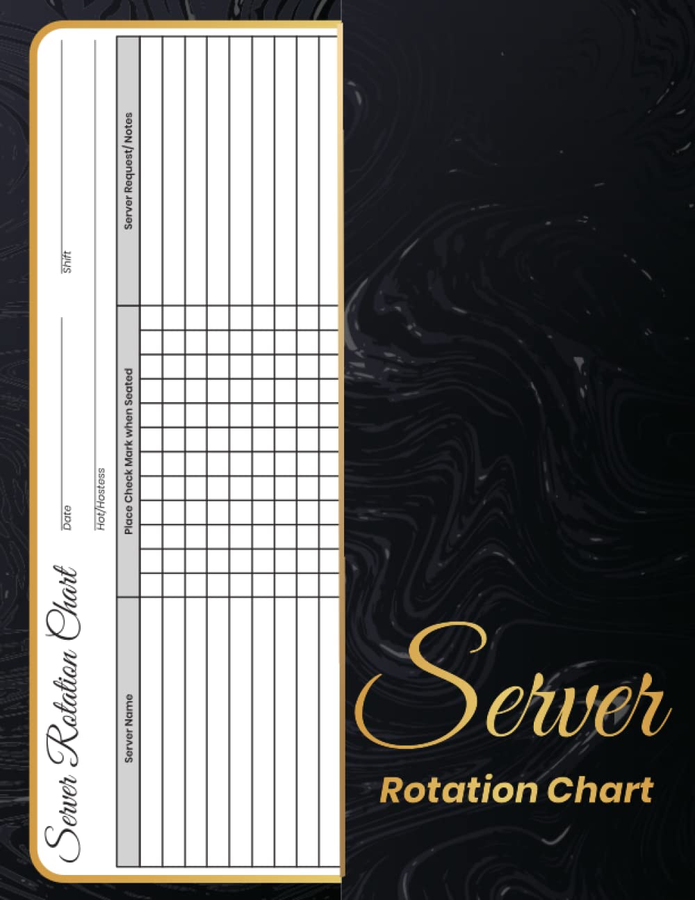 Server Rotation Chart Sheet book: restaurant server table rotation form ...