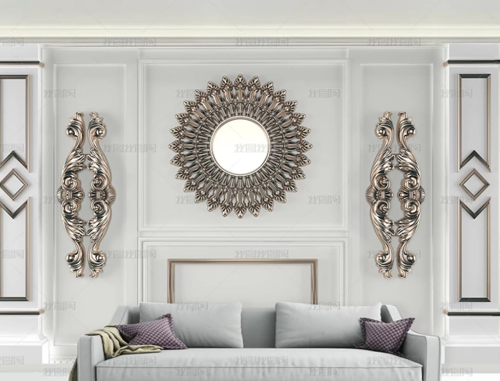 Papier peint intissé blanc 250x175 cm | Poster géant mural pour salon et chambre