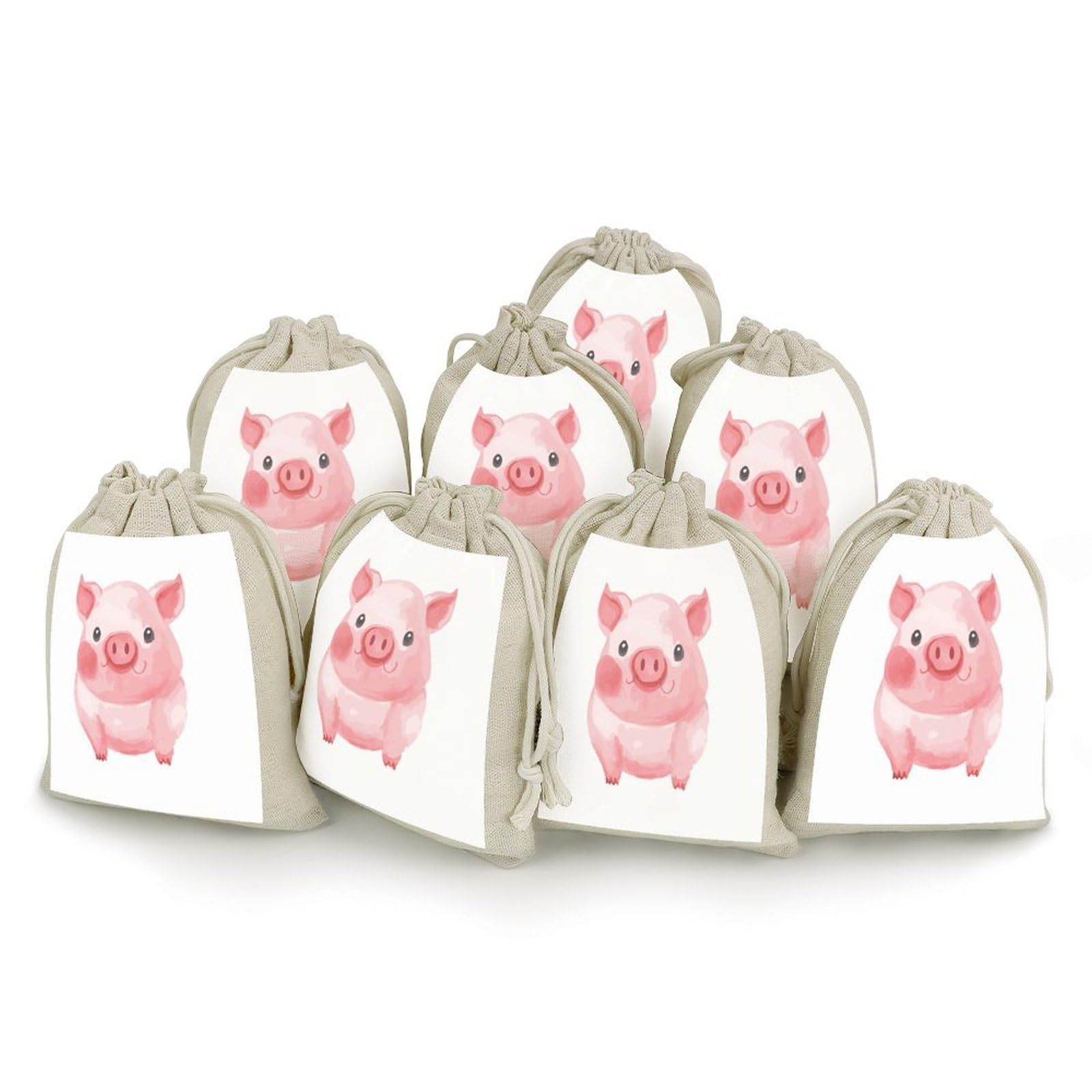 Adfgyerh Style Smiling (25) Bags With Drawstring Reusable,Jewelry Bags 4.9 X 6.7 Inch, Set Of 8,Gift Bags For Party Wedding Storage Home Supplies