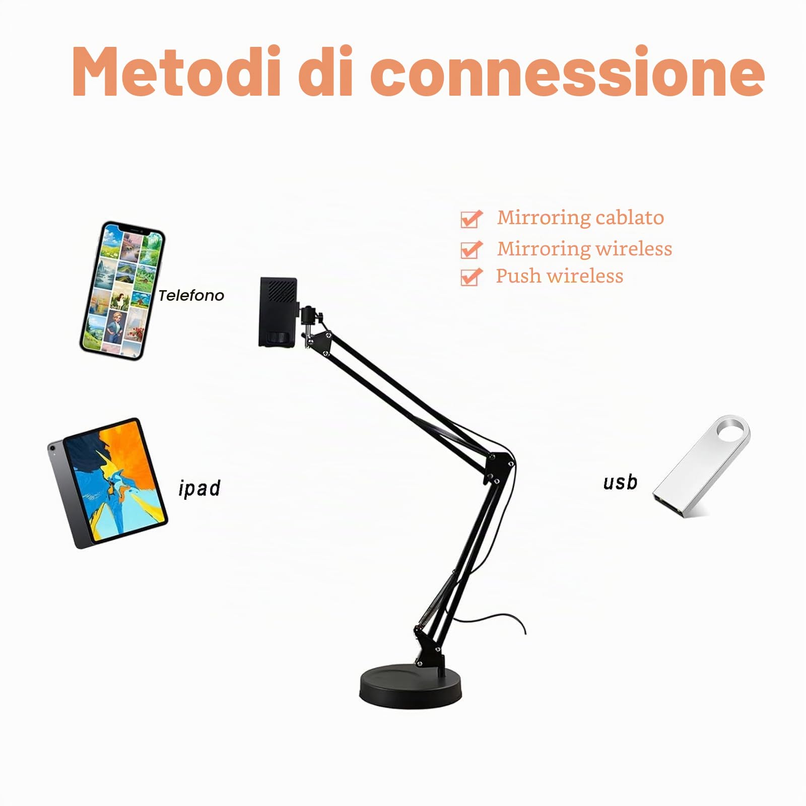 Proiettore Artistico Per Ricalco, Disegno E Pittura, Proiettore Artistico Intelligente Per Artisti, Supporto IOS/Android, Connettività Wi-Fi E USB, Per Ricalco E Progetti Artistici