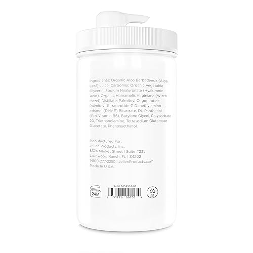 Miniatura 4 de Jellen Gel facial péptido conductor para tratamiento facial de microcorriente, ultrasónico, galvánico y radiofrecuencia (32 onzas líquidas)