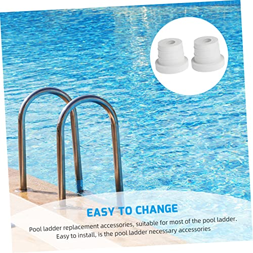 Topes de Escalera para Piscina Yardwe de Goma Beige miniatura 2
