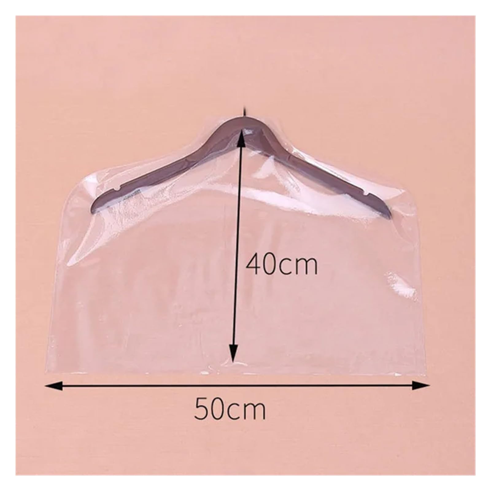 fundas para ropa 5pcsTransparent Hanging Bag For Clothes Garment Coat Jacket Shirt Suit Dust Moisture Proof Protection Cover(Color3)