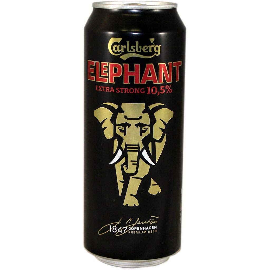 Carlsberg Elephant Bier Extra Strong Beer 10,5% Vol., 500ml