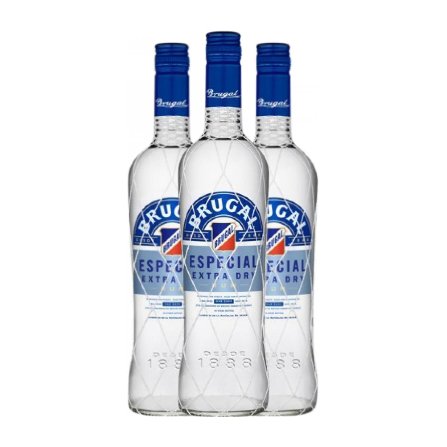 Ron Brugal Especial Extra Dry 70 cl (Caja de 3 Botellas de 70 cl)