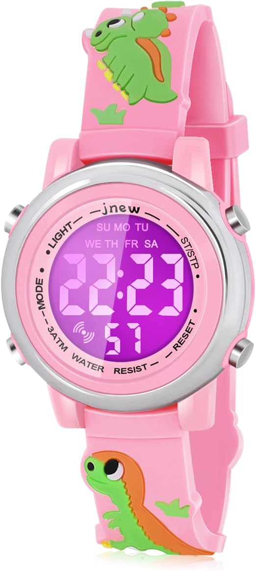 Kids Watches with Waterproof Alarm - Dinosaur Gifts for Boys Girls Age 3-10