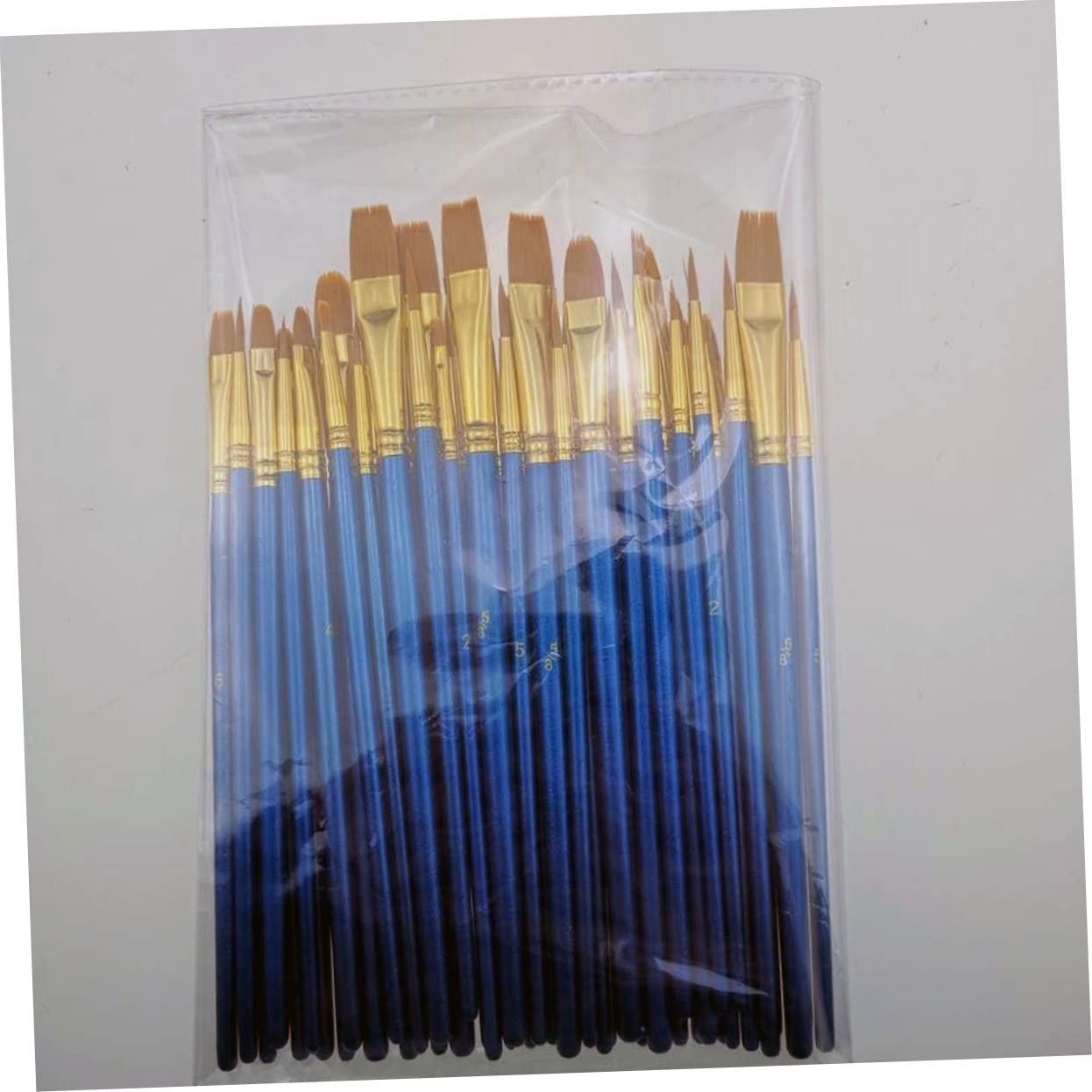 HAPINARY Painting Accessories 50pcs Oil Painting Paintbrush Set Student Artists Drawing Kit Water Brush for Boys and Girls and Adults