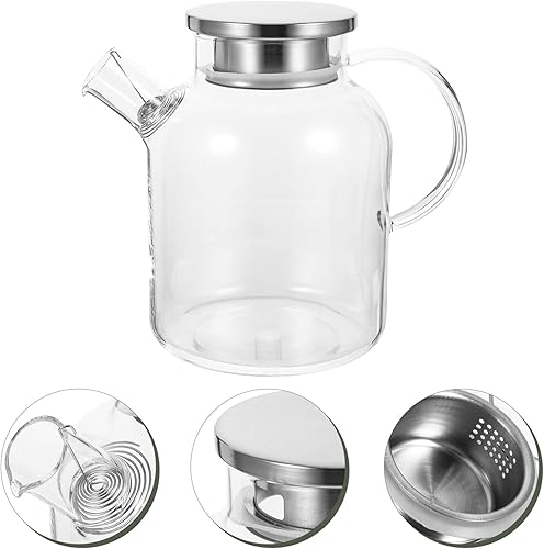 Miniatura 6 de Mango ergonómico Jarra de vidrio Jarra de agua de refrigeración Tetera Jarra de jugo de cocina esencial