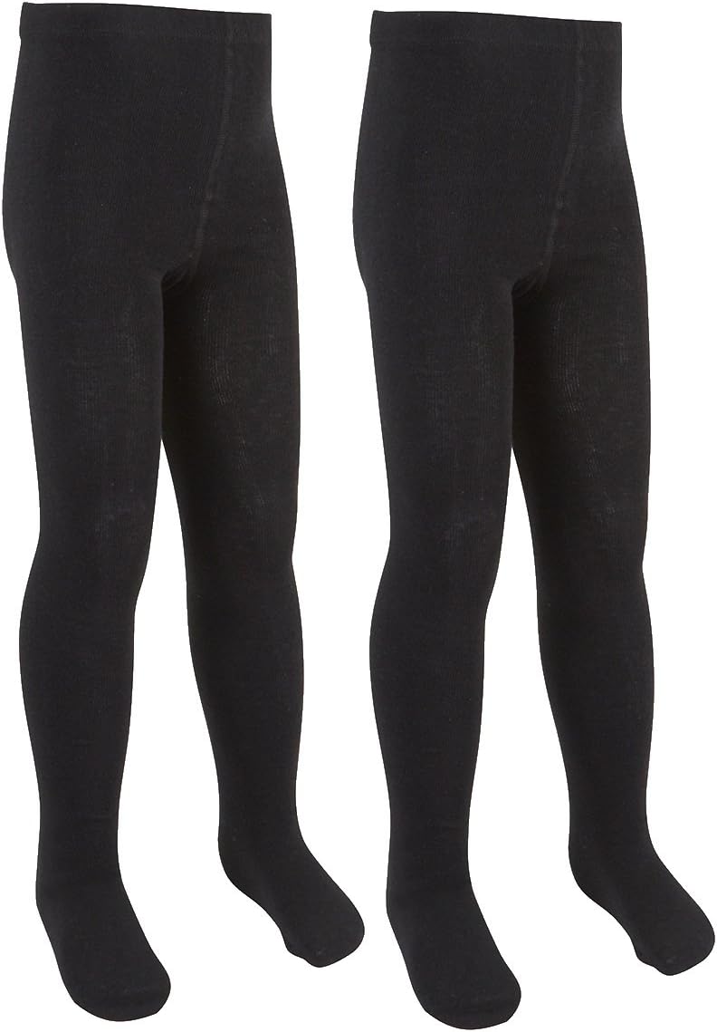 i2iGirls Cotton Rich Plain Knit Tights