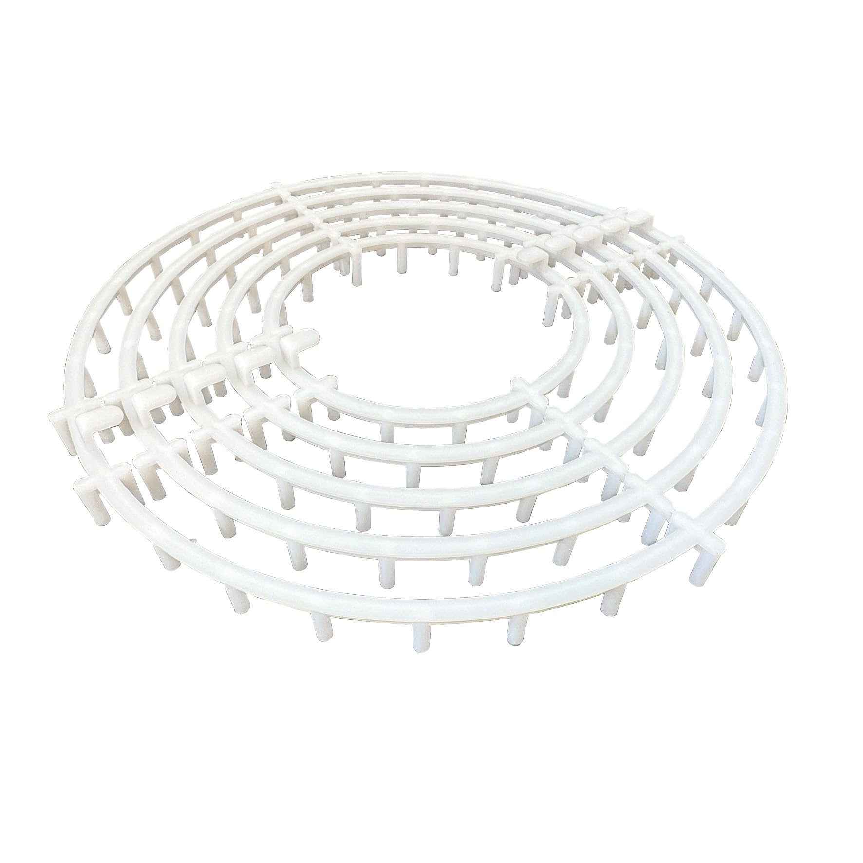 HAROMAC DRUNTER-X® Decken Ring-Abstandhalter 30 mm, 25-500 TLG.– 5-Fach Satz aus recyceltem Kunststoff – Abstandhalter für Bewehrung, Armierung, Decken, Fundamente & Betonbau (25)
