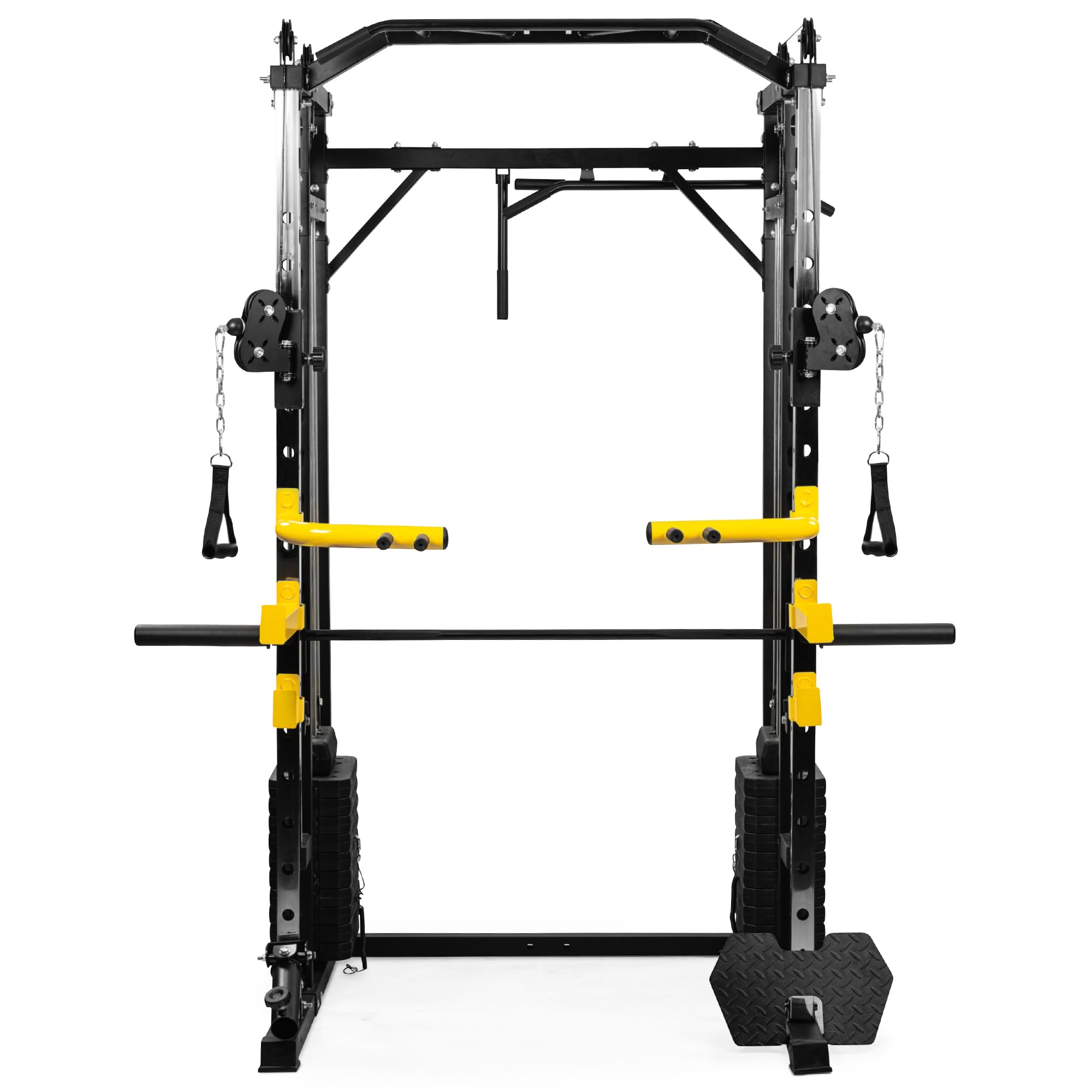 Dione S4 - Smith-Machine - Croce di cavi - Homegym - Squatrack - Peso di allenamento 110 kg