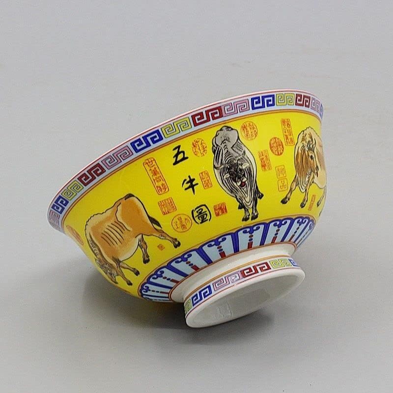 miska ceramiczna, Chińska starożytna porcelanowa miska na ryż w stylu pałacowym