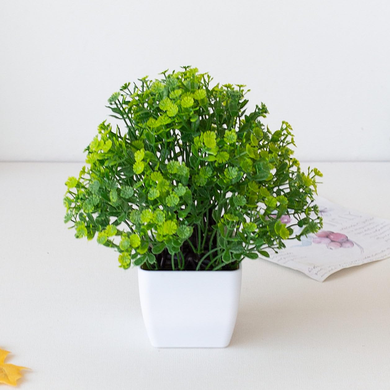 Amazon｜HGJH 人工観葉植物 フェイクグリーン F*2 小型鉢植え