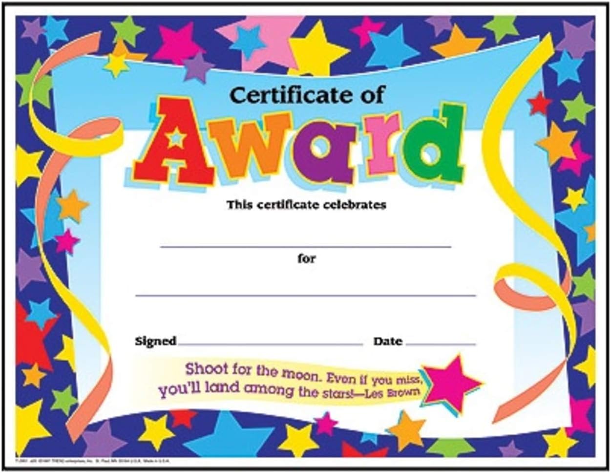 Colorful Award Certificates for Students and Professionals: Certificate of Award, Certificate of Recognition, Congratulations Certificate | Set of 3, Each Contains 30 Per Pack, 8.5 Inch x 11 Inch : Office Products