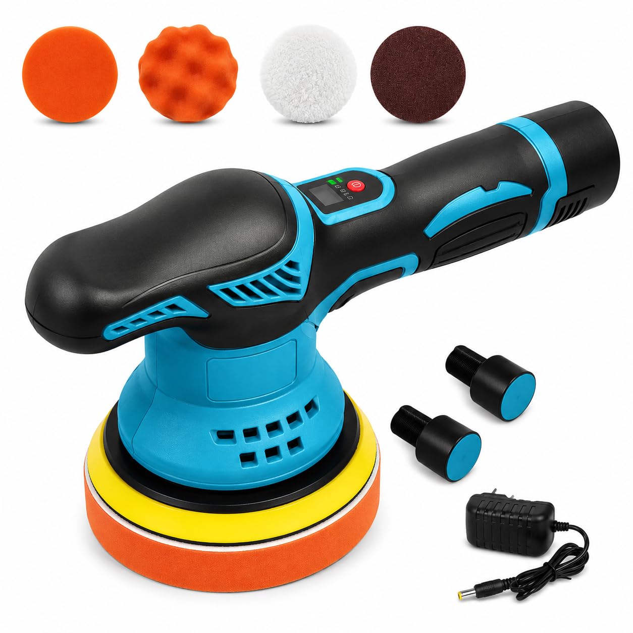 STARQ Cordless Polishing Machine for Car , 12V Cordless, 8 Speed Setting, Variable Speed Control, 2800-5800 RPM, 3500mAh Rechargeable 2 Batteries, Car Polish Machine-image-36
