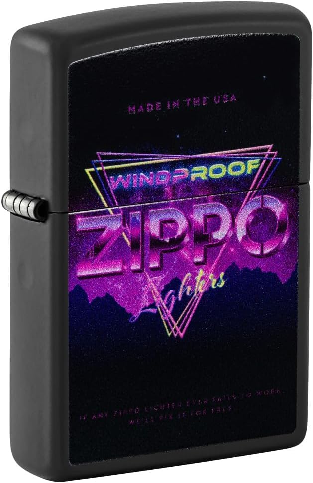 Encendedor Zippo personalizado con grabado negro mate miniatura 1