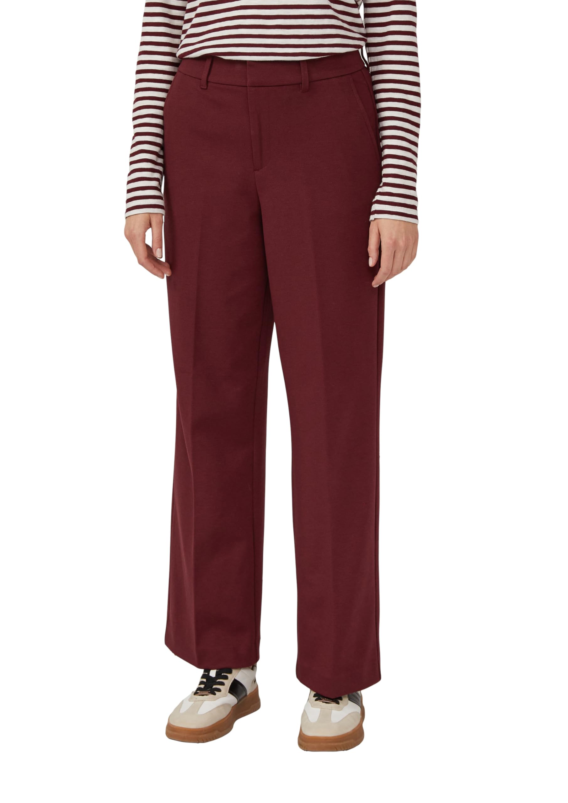 s.Oliver Wide-Leg-Hose aus Struktur-Jersey