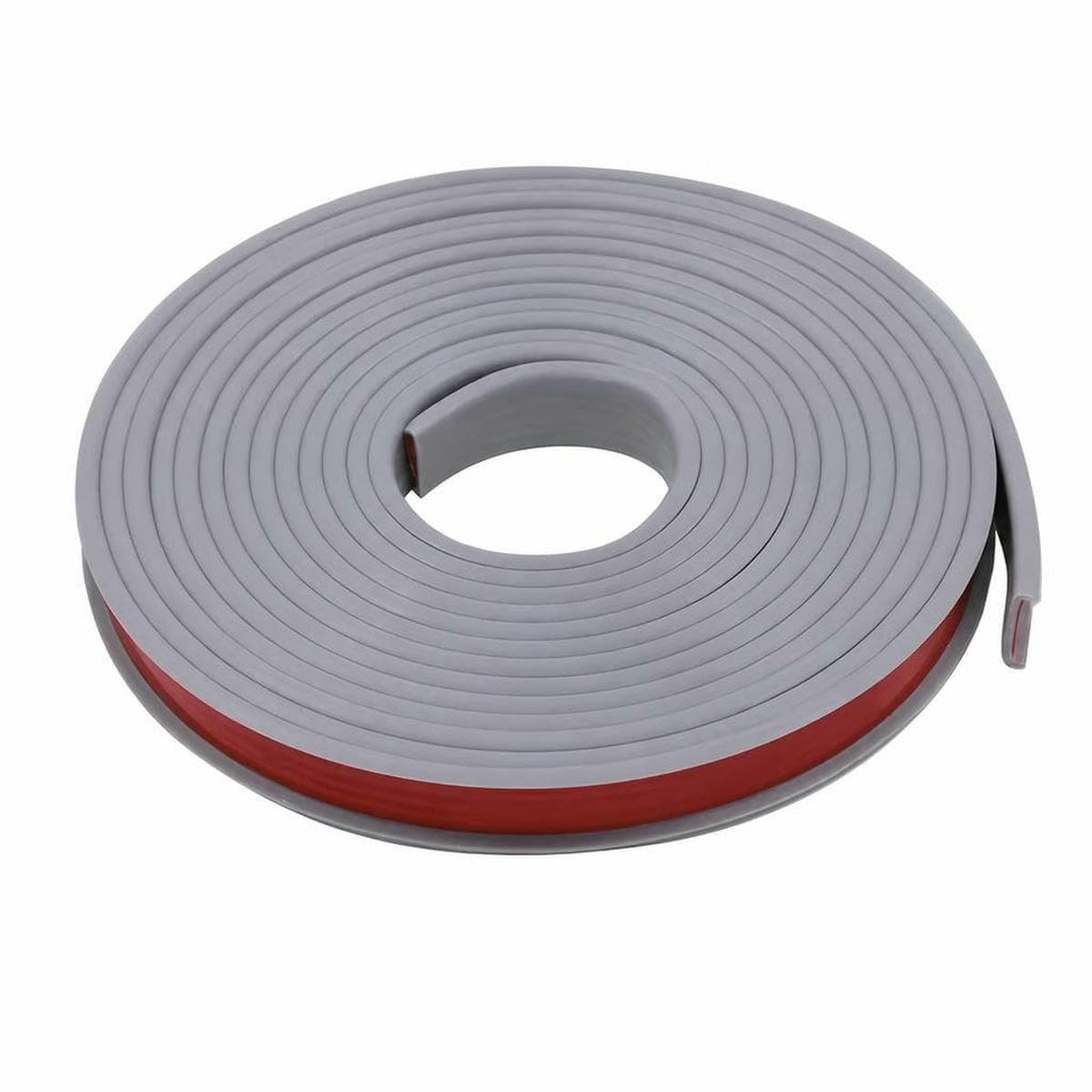 Tbskuy Grey U-Shape Flexible Edge Banding 5M Self-Adhesive Wood Board Veneer Edging Protector Cabinet Furniture Repair Restoration Corner-18Mm