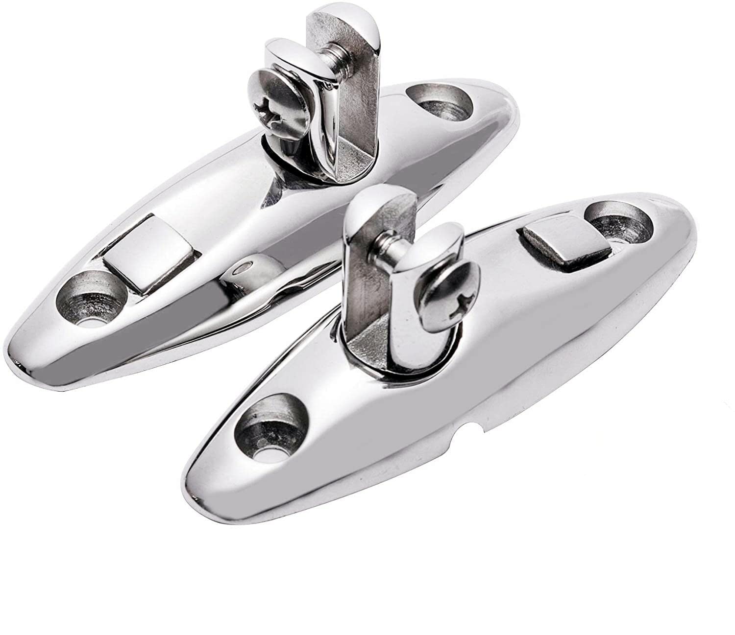 Pair of Stainless Steel 316 Boat Hatch Quick Release Swivel Hinge Mount top Hinge Deck Fitting Hardware Kayak Rowing Marine Boat Accessories w/Rubber gaskets