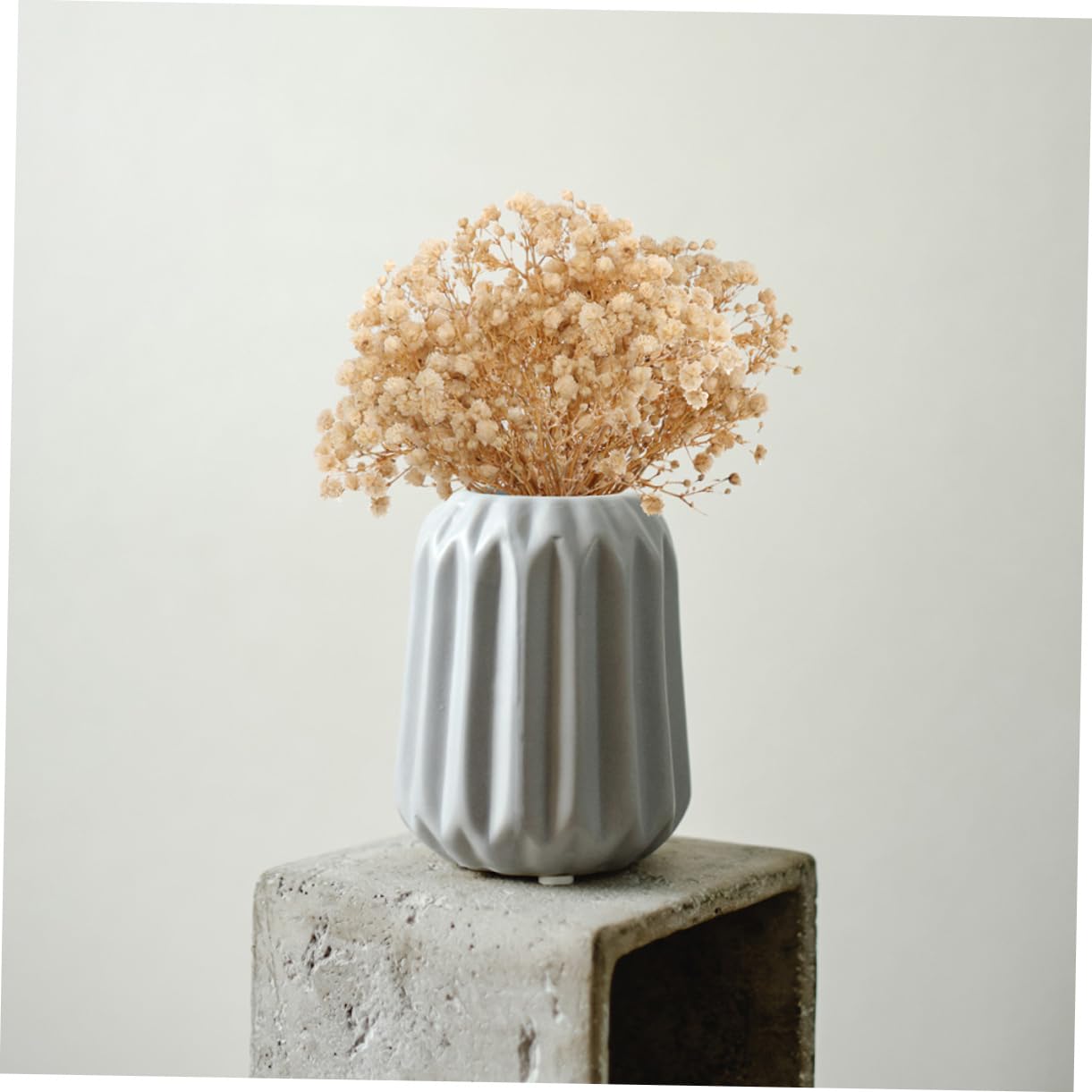 Gatuida 4 Pièces 10 Petit Bouquet de gypsophile tiges séchées Fleurs séchées pour l'artisanat bouda Decoration Interieure Fleur sechees décor d'haleine de bébé séchée gypsophile séchée