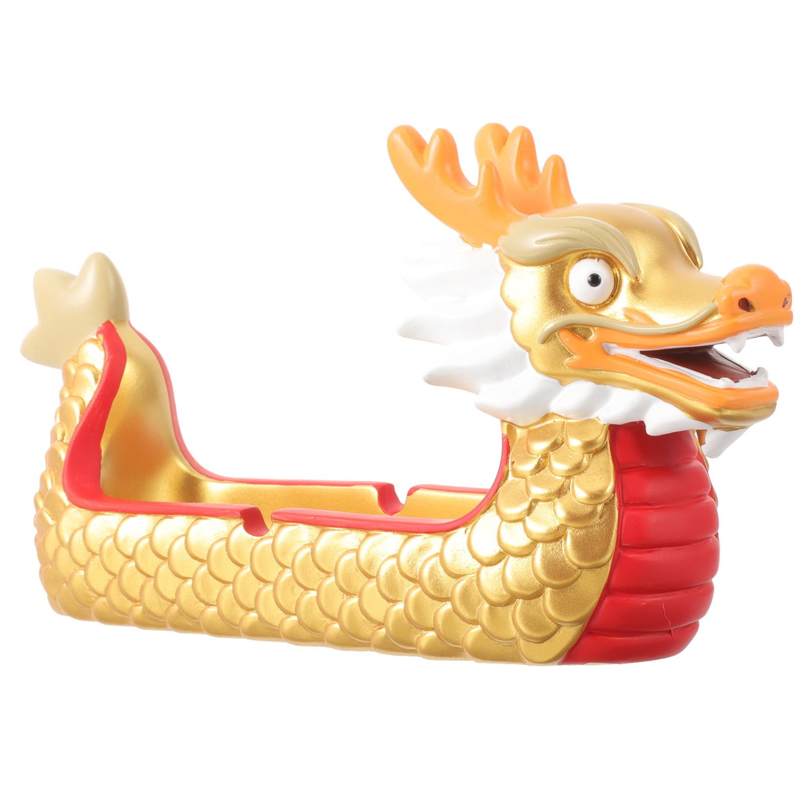 Cendrier de dragon vintage compact VANZACK doré pour rangement de cendres