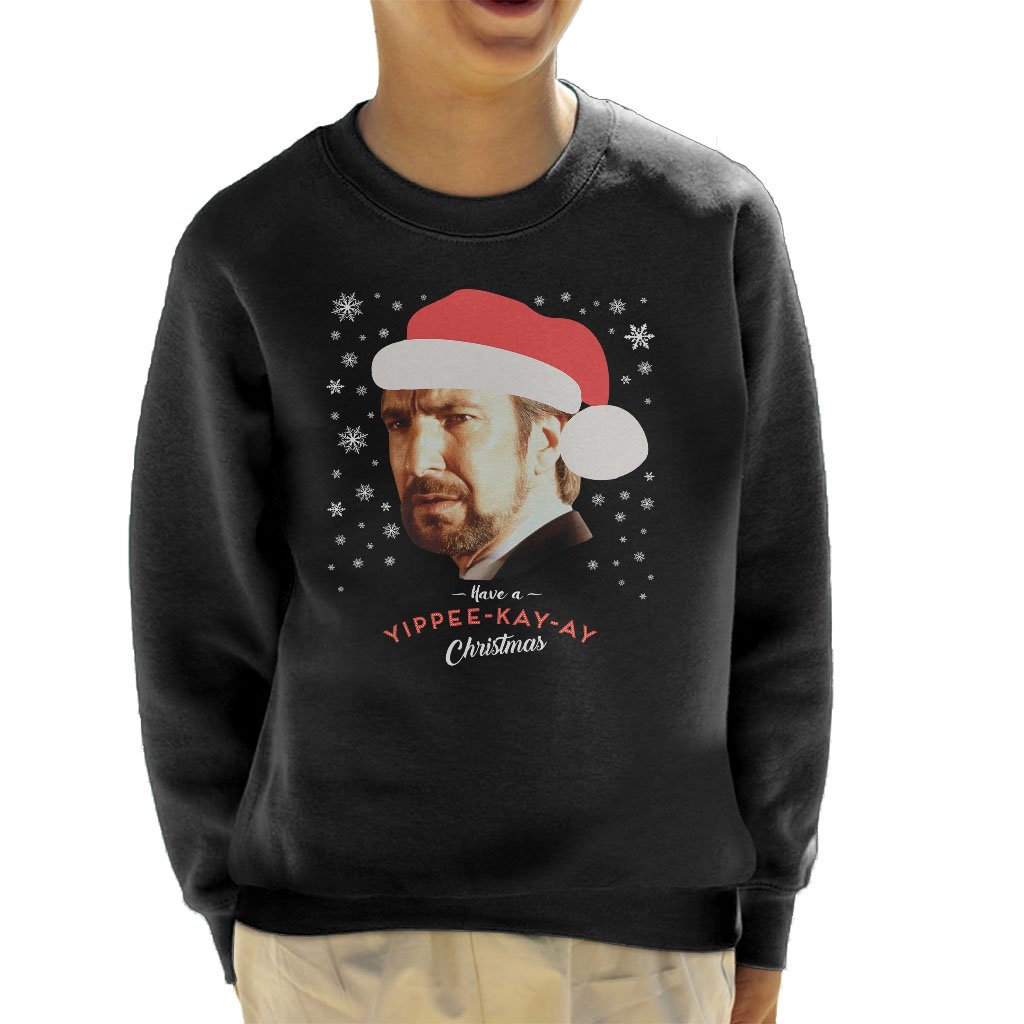 Cloud City 7Hans Gruber Have A Yippee Kay Ay Christmas Die Hard Kid's Sweatshirt