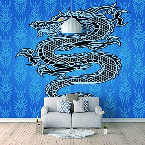 Affiche murale géante dragon chinois effet trompe l'oeil 3D - 2