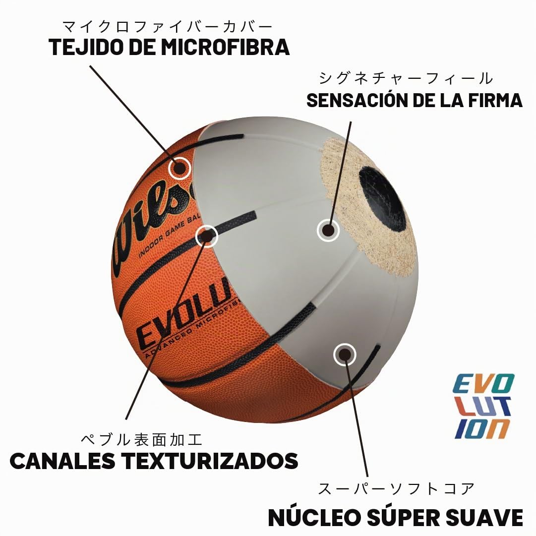 Wilson Balón de Baloncesto Evolution Game