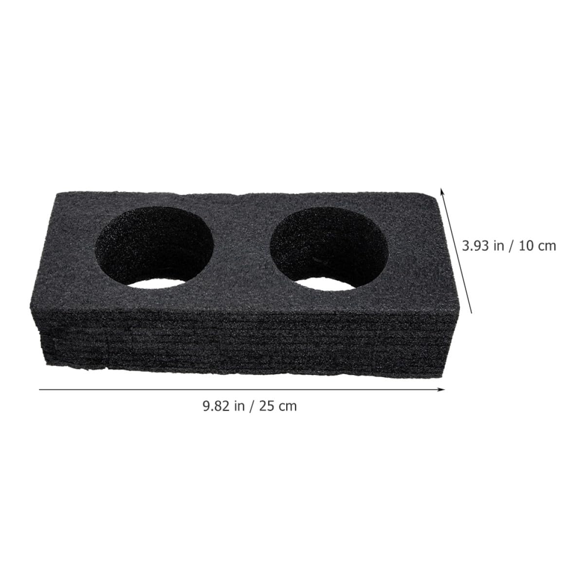 Healifty 3 Stück Schaumstoff Getränkebecherträger mit 2 bis 4 Loch Design Becherhalter für Tassen und Flaschen für Schreibtisch und Bar Schwarz Leicht und Wiederverwendbar