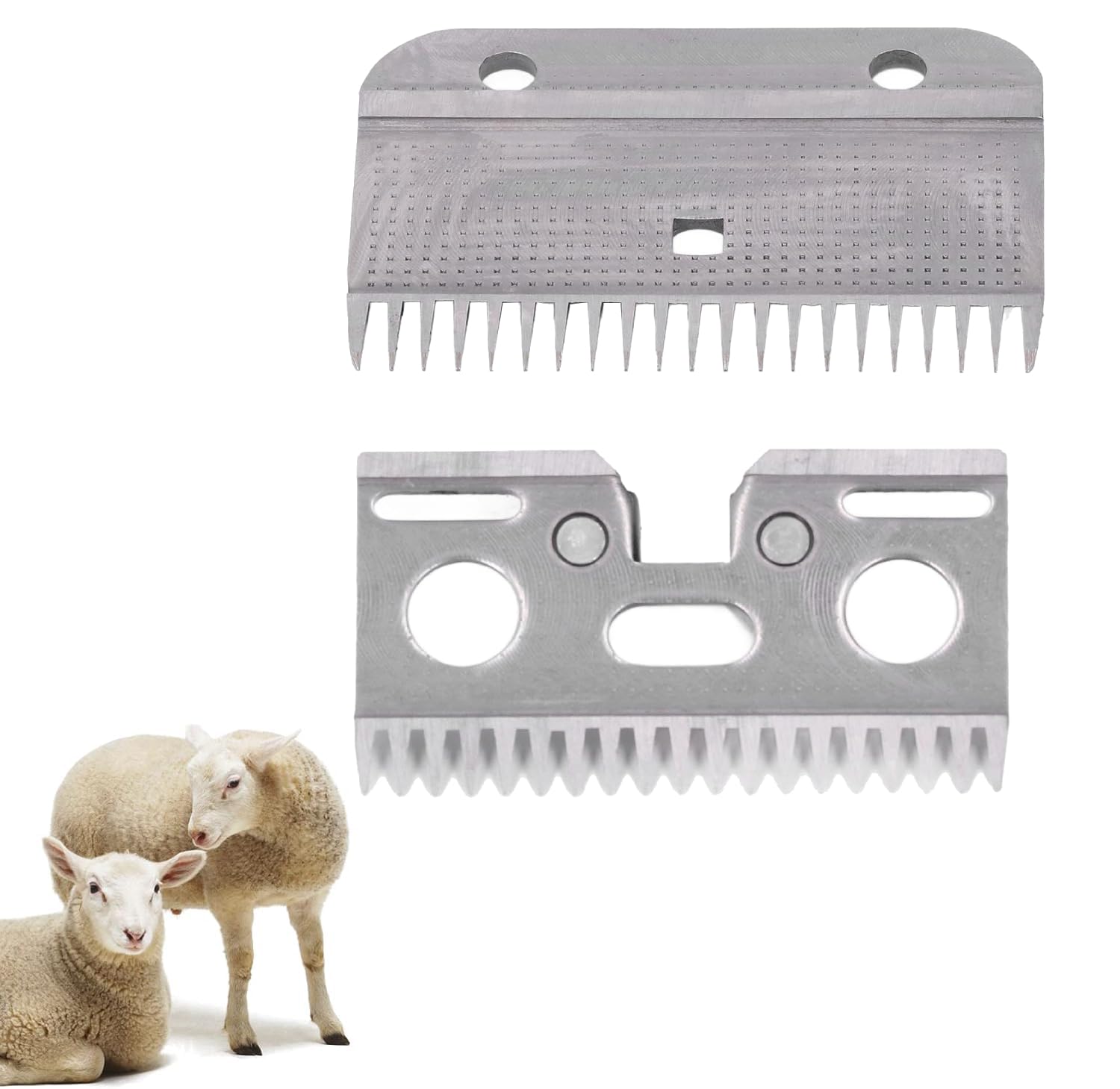 Fyearfly Cuchillas De Esquila De Ovejas, 21 Dientes El Cuidado De Caballos Cuchilla De Tijeras Eléctricas, Cortadoras De Ganado Para Mascotas, Cuchillas De Repuesto Para Ganado Equino, Cabra, Corderos