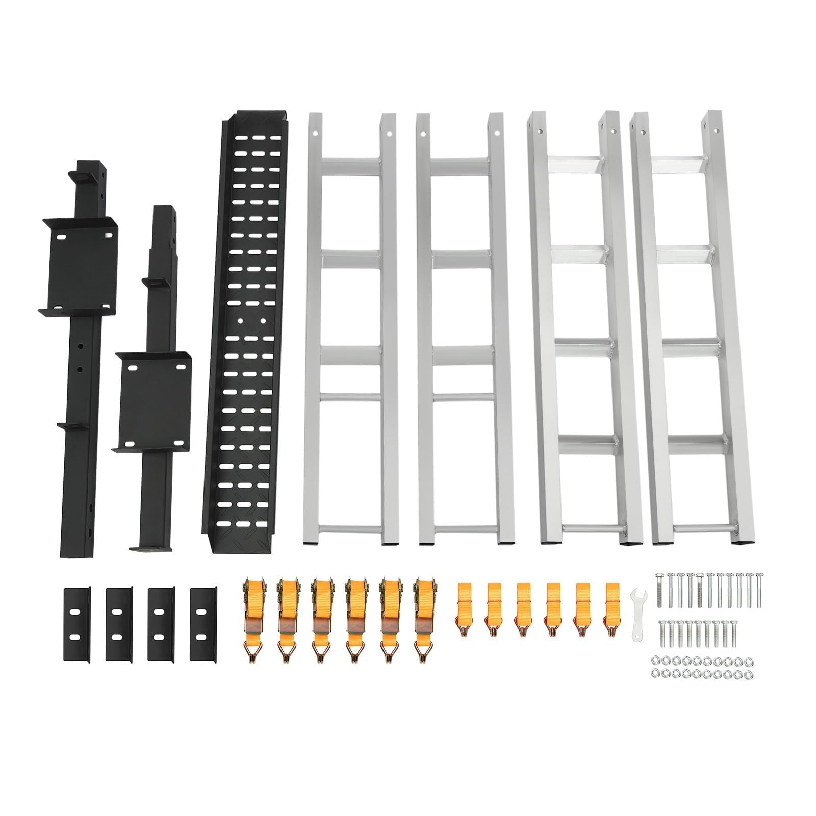 Support D'attelage De Moto En Aluminium De 600 LBS, Support De Vélo Toutterrain Robuste Monté Sur Attelage Avec Rampe De Chargement Et Dispositif De Verrouillage, Support Arrière De Moto For 2 Vélos F