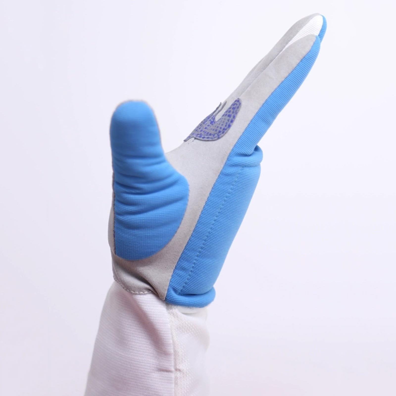 Fechthandschuh, Waschbare Anti-Rutsch-Übungshandschuhe für Degen, Florett und Säbel, Kunstlederfäustling für Das Fechttraining (Color : Right Hand, Size : 8#)