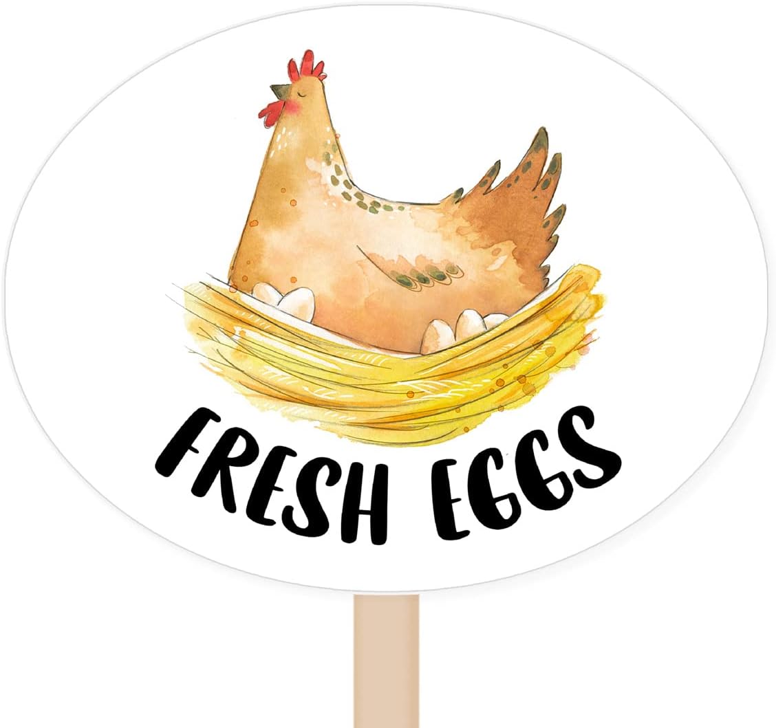 Fresh Chicken Eggs Stickers, Farm Fresh Egg Cartons Packaging Stickers Personalized, Egg Crate Labels for Online Retailers Paster Packages,400 PCS