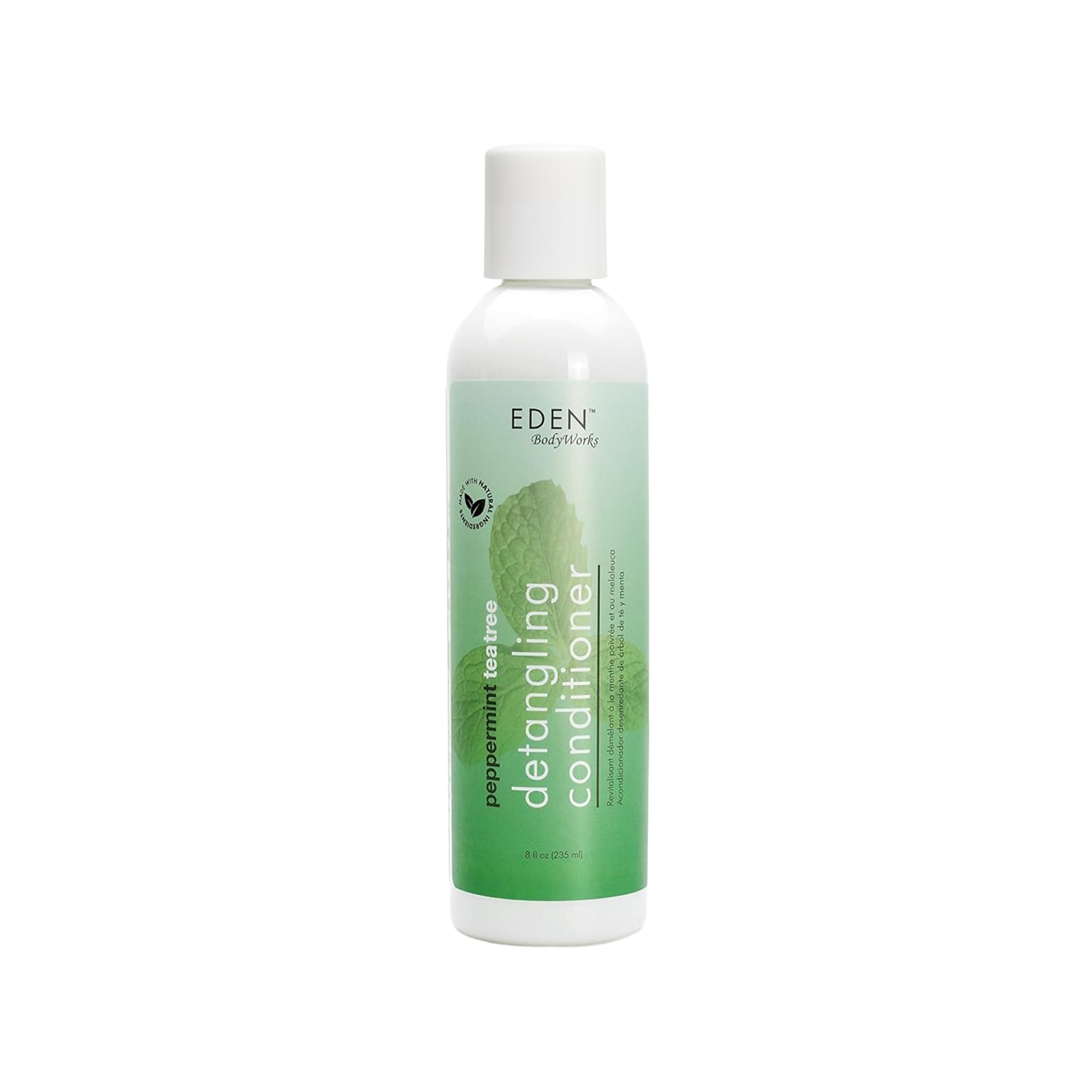 Peppermint Tea Tree Conditioner | 8 oz | Refresh & Soothe Scalp, Moisturize & Detangle Hair - Packaging May Vary