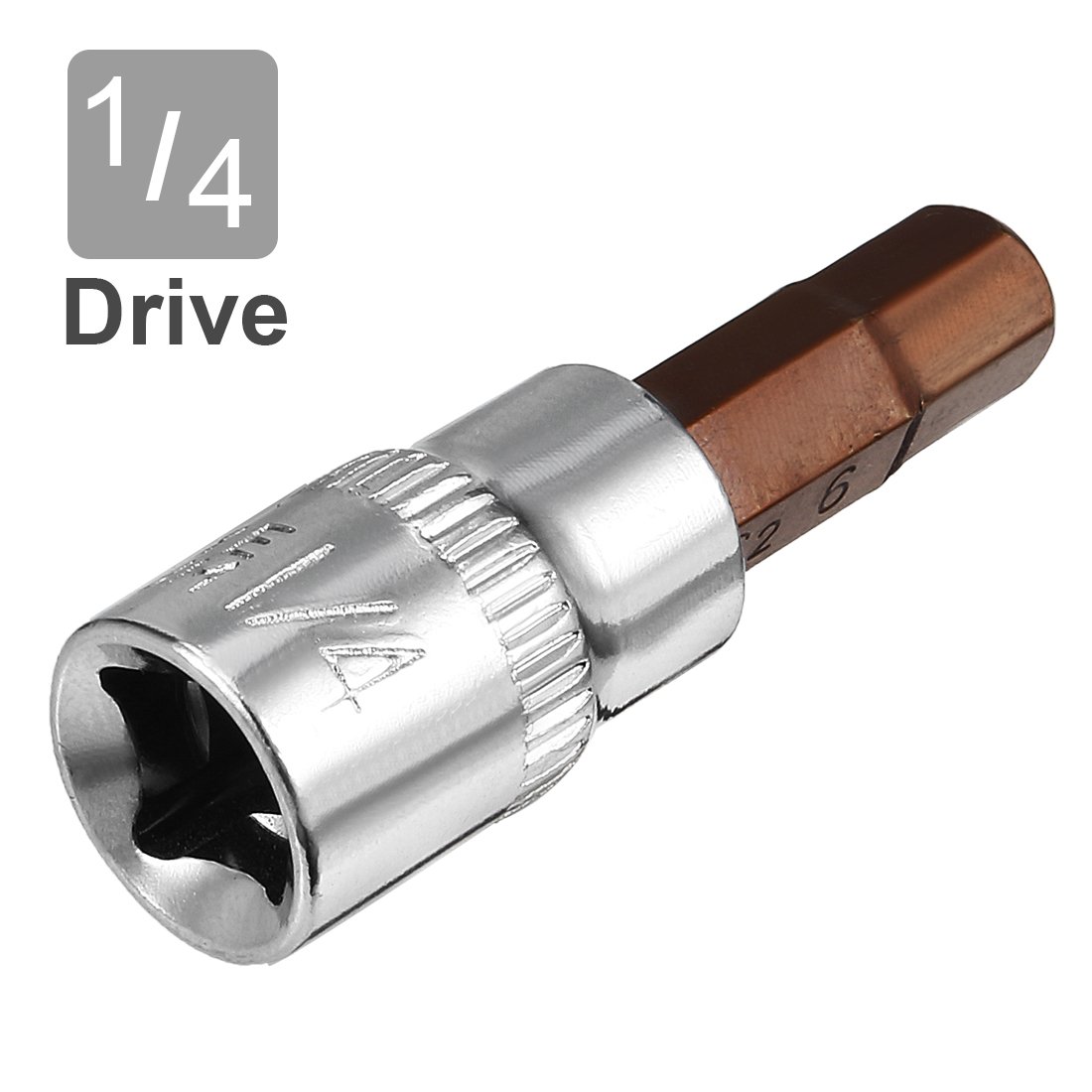Wiha Stecknüsse 1/4 Zoll Antrieb, 6 Mm, 6 Zoll Lang – Für Präzises Arbeiten