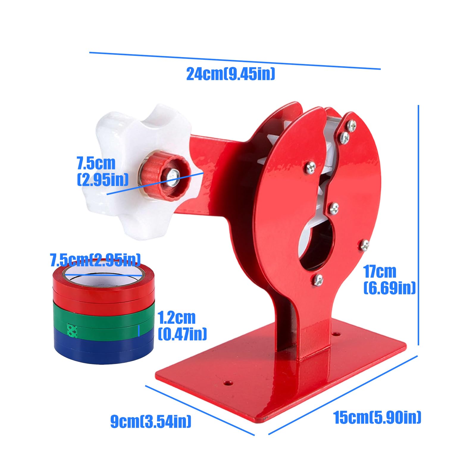 Dispenser di nastro adesivo multifunzione, base antiscivolo, funzionamento sicuro, per uffici domestici, nastri adesivi, utensile da taglio, dispenser