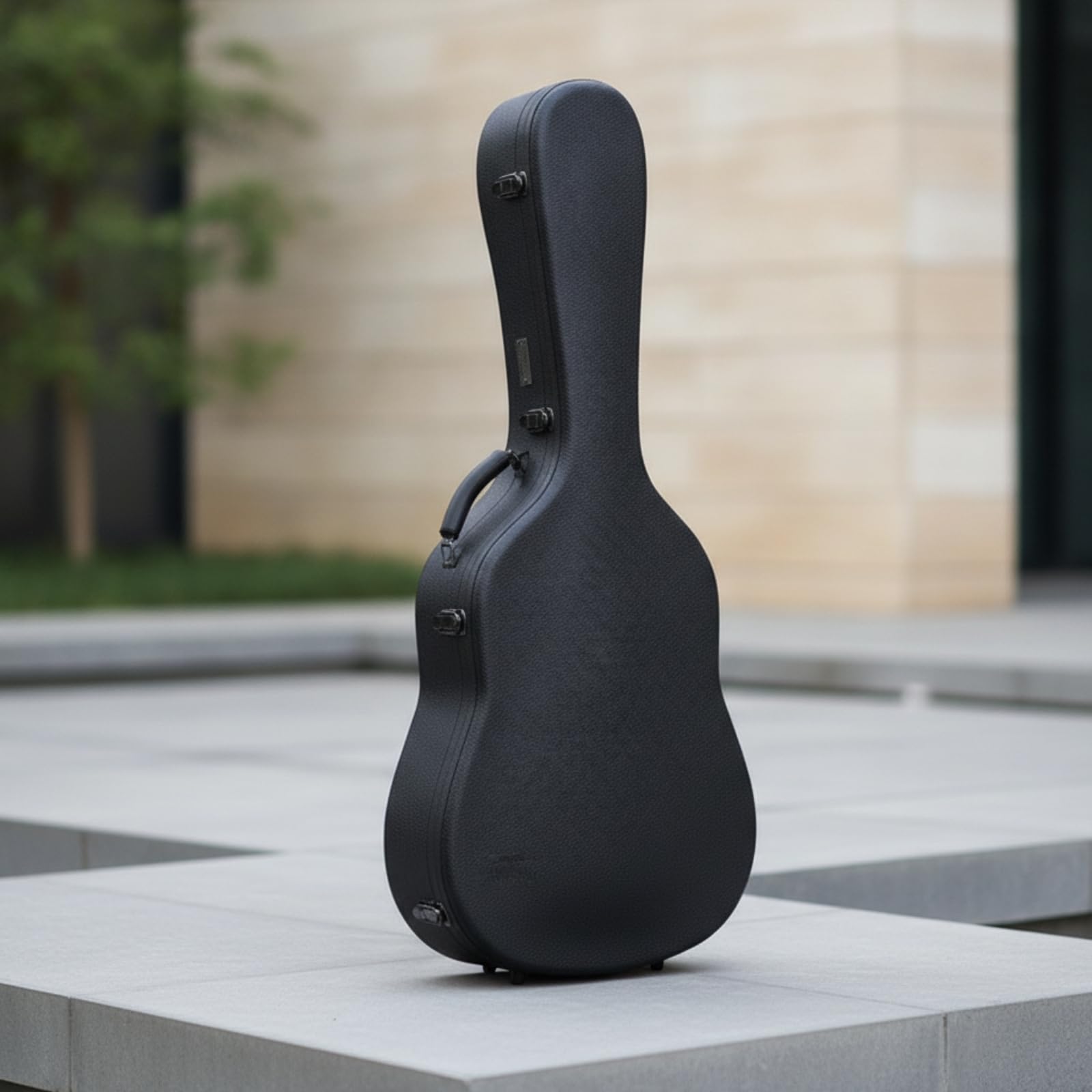 Funda Rígida para Guitarra Folclórica Portátil, Estuche Rígido para Guitarra Acústica, Cómoda, Viajes, Ensayos, Guitarristas, Músicos